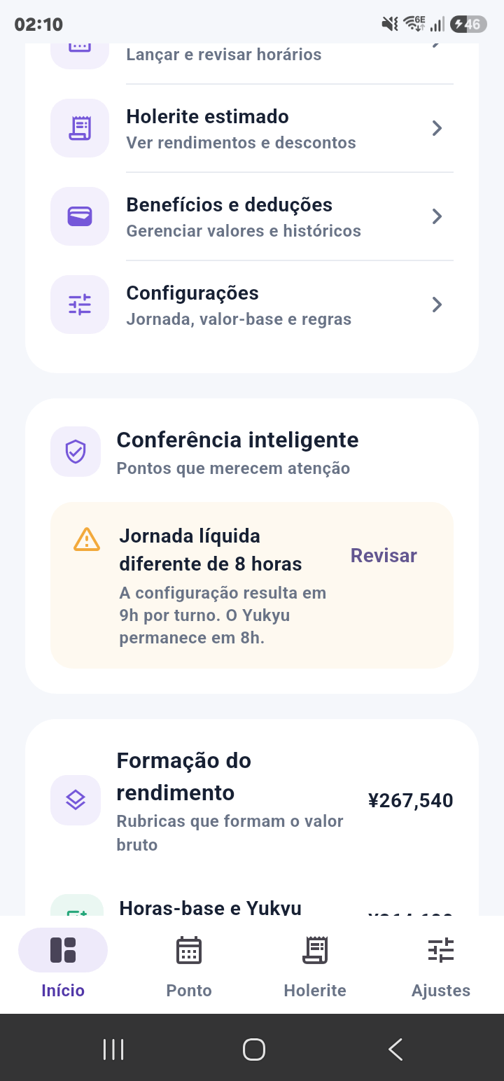 Conferência inteligente destacando um ponto que merece revisão